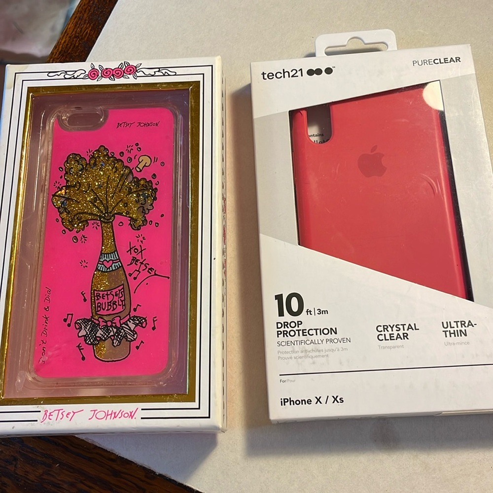 Betsey Johnson and Apple cellphone cases